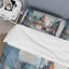 Ensemble de housse de couette abstrait bleu et gris Mid Century Mid-Century Metropolis I - microfibre de polyester-110398387