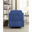 Fauteuil inclinable bleu avec porte-gobelet