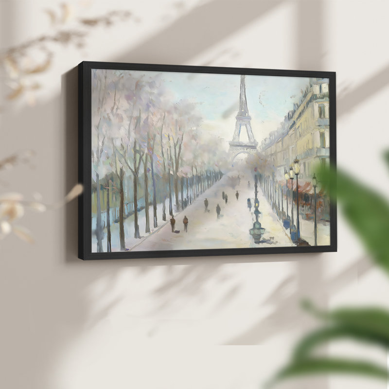 Landscape Series-L -Framed Print - Restickable, 11" H x 14" W, Black
