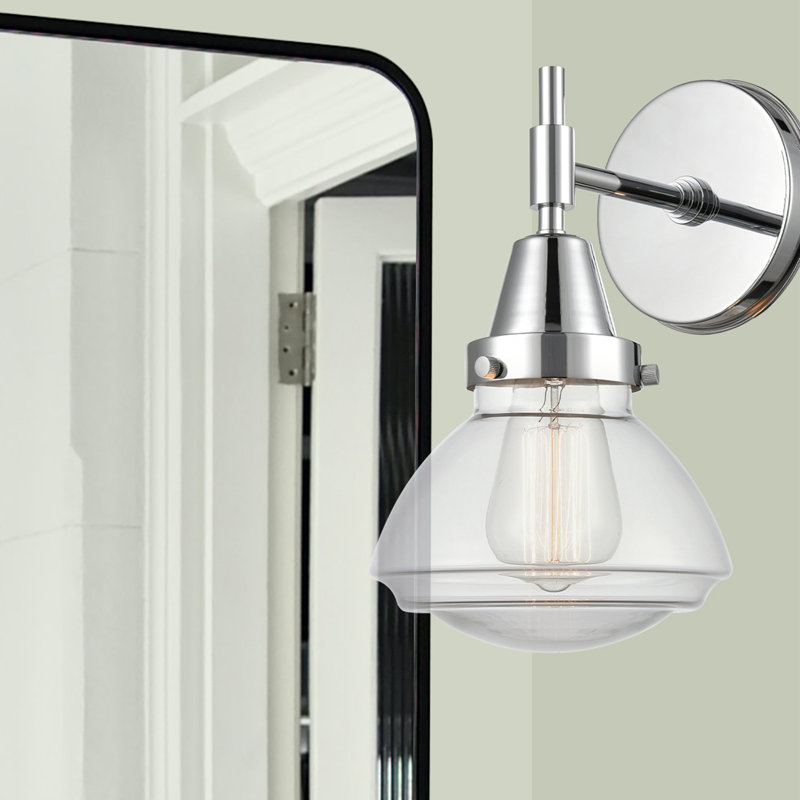 Gayle Armed Sconce, Clear, LED, Polished Chrome