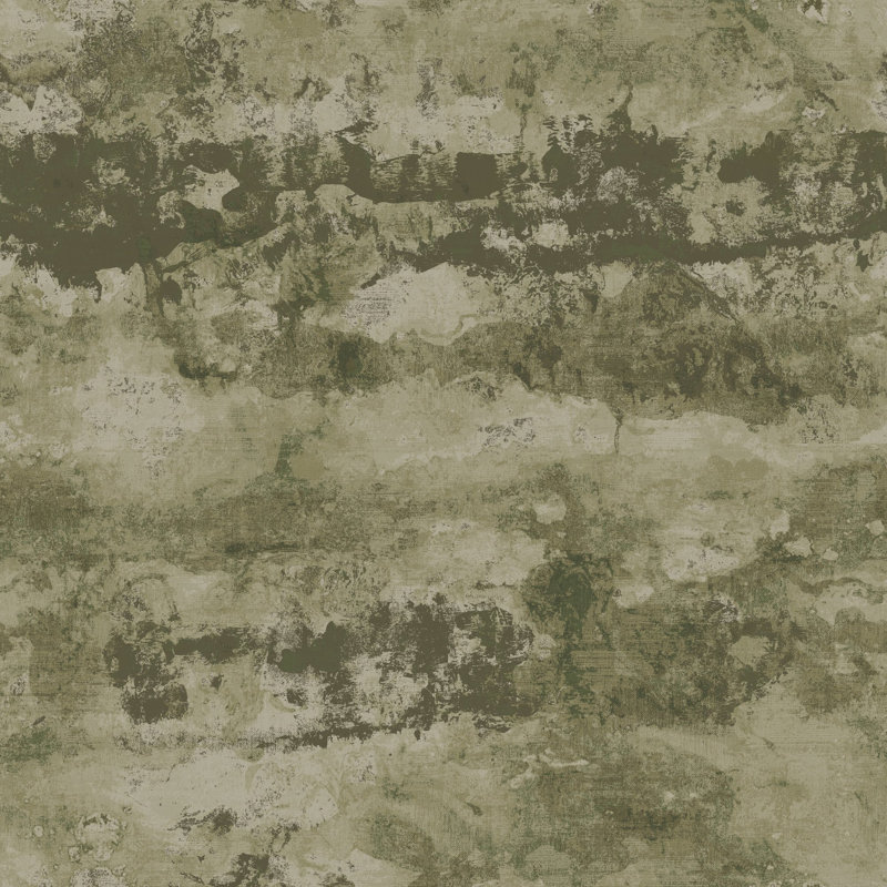 Elegance Collection Abstract Perfect Storm Shimmer Finish Wallpaper Roll, Army Green