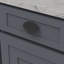 Poignée ovale de la collection Bijou Grata - Poignée d'armoire centrale à centrale 15/16 po - Noir mat - Quincaillerie contemporaine pour tiroirs et armoires-107440020