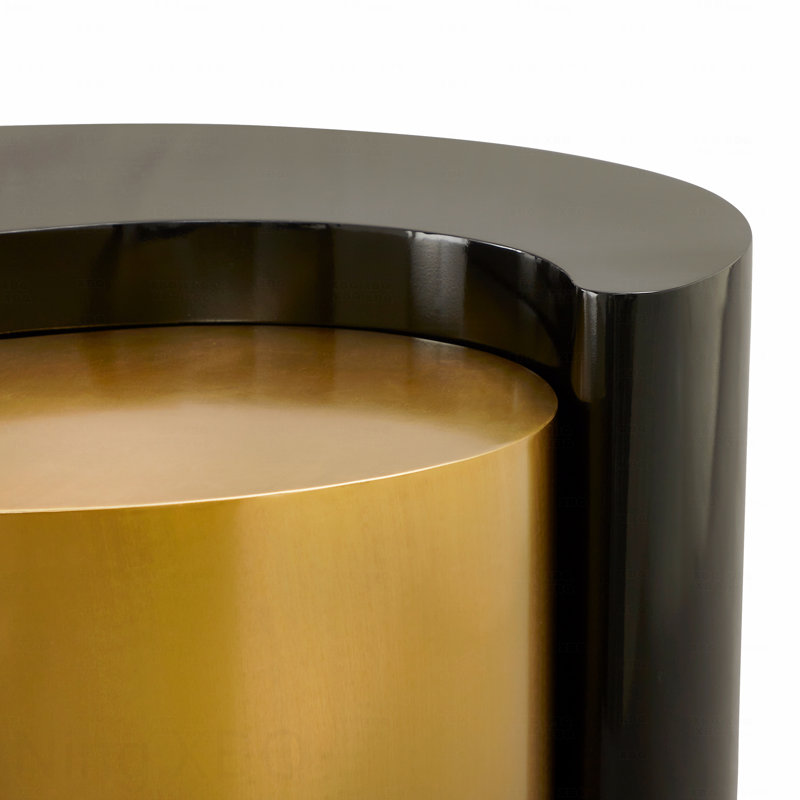 Table basse Modern Contemporary, Noir et or