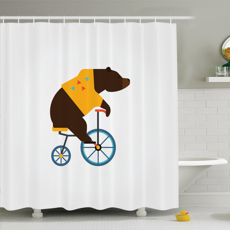 Ivor Shower Curtain with Hooks Included, 75" H x 69" W