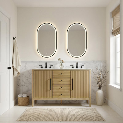 Meuble-lavabo double 54 po