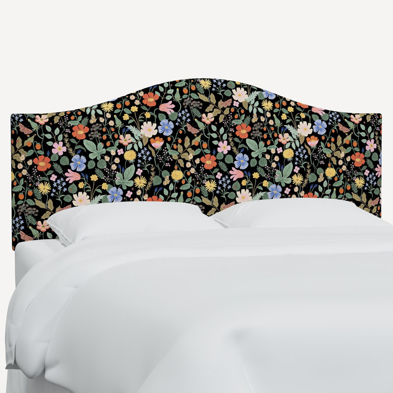 Mayfair Headboard, Rpc Stawberry Fields Black Linen, King