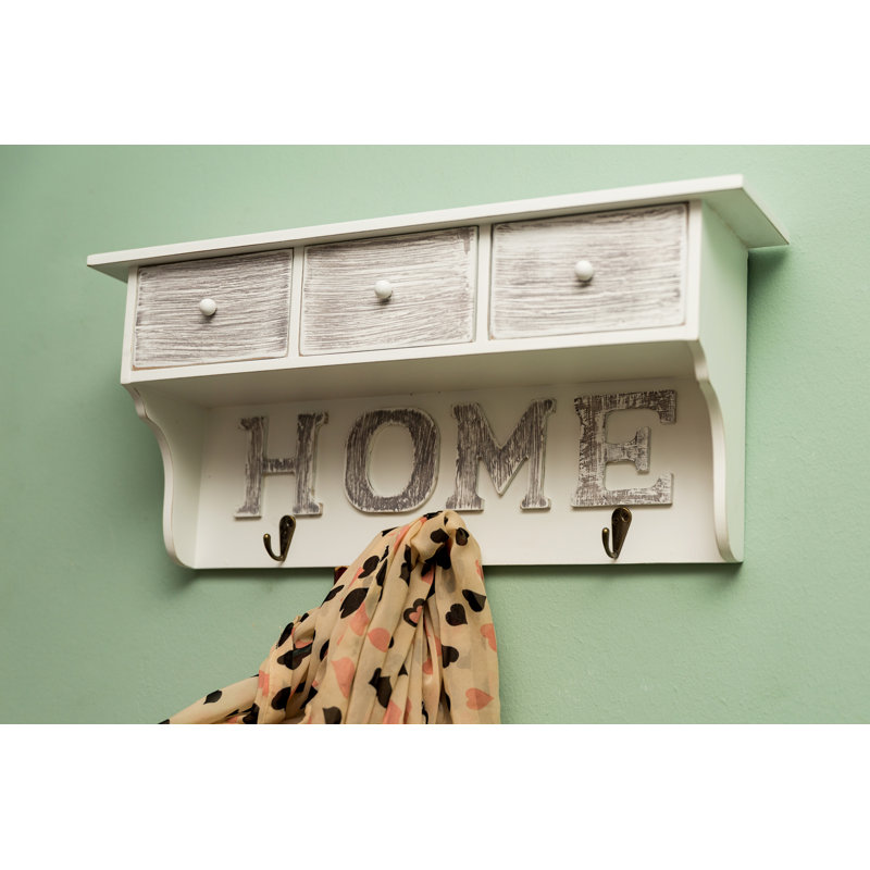Shay Wall 3 - Hook Wall Mounted Coat Rack