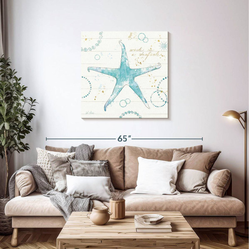 Aletra Coastal Splash I Gold, 36" H x 36" W