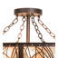 Mountain Pine 8 - Light Semi Flush Mount