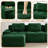 Tayani Boneless 124.00" U Shaped Couch, Modular Sectional Sofa, 3-Seater Comfy Cloud Couch with Movable Ottoman-1125594410