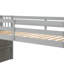 Lit mezzanine avec escalier, taille simple, 93,5 po x 42,1 po x 44,5 po-2129988426