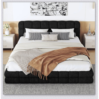 Queen Upholstered Platform Bed