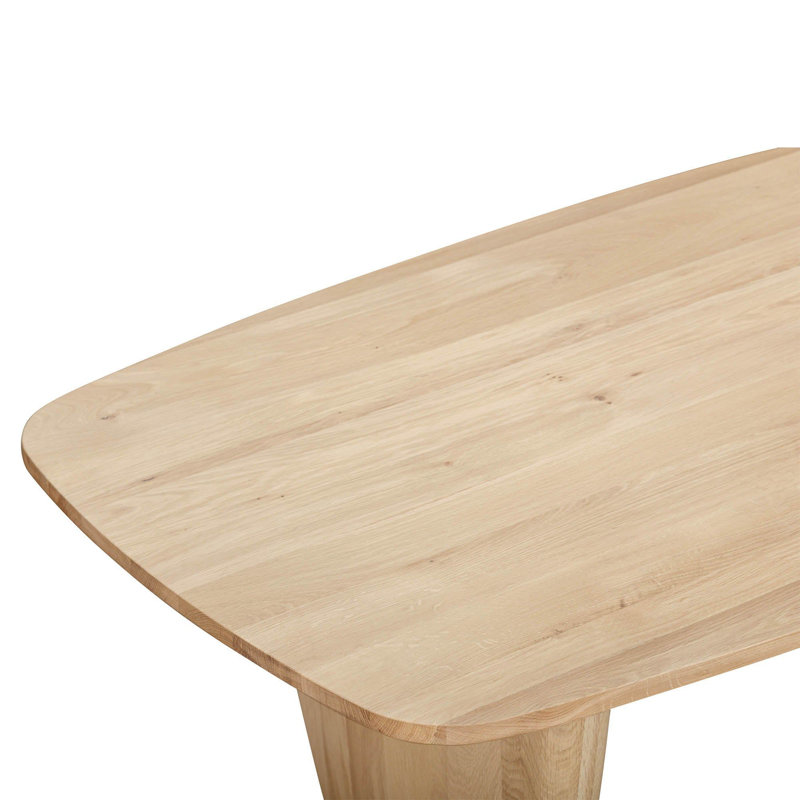 Luna Oak Coffee Table, Biscotti Oak, Brown