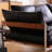 Black Retro Straight - line Couch