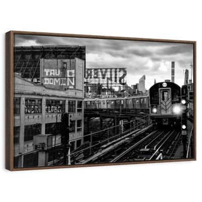 Manhattan At Nightfall BW