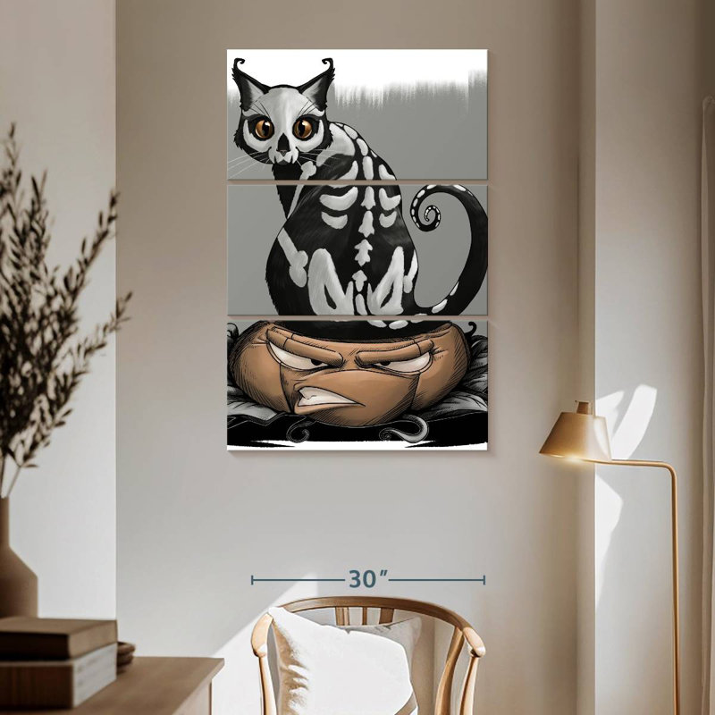 Chat Brampt Halloween, H 65 po x l 42 po