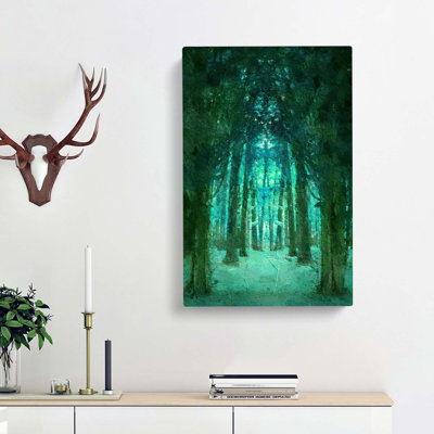 Forest Arch In Abstract - Wrapped Canvas Painting