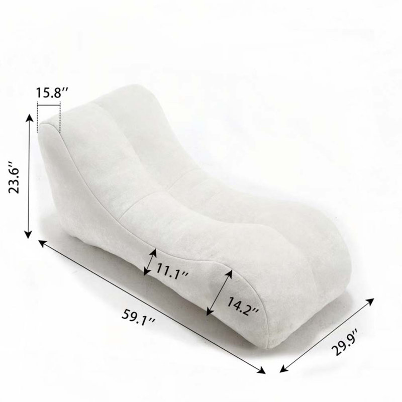 Pouf rembourré, Blanc