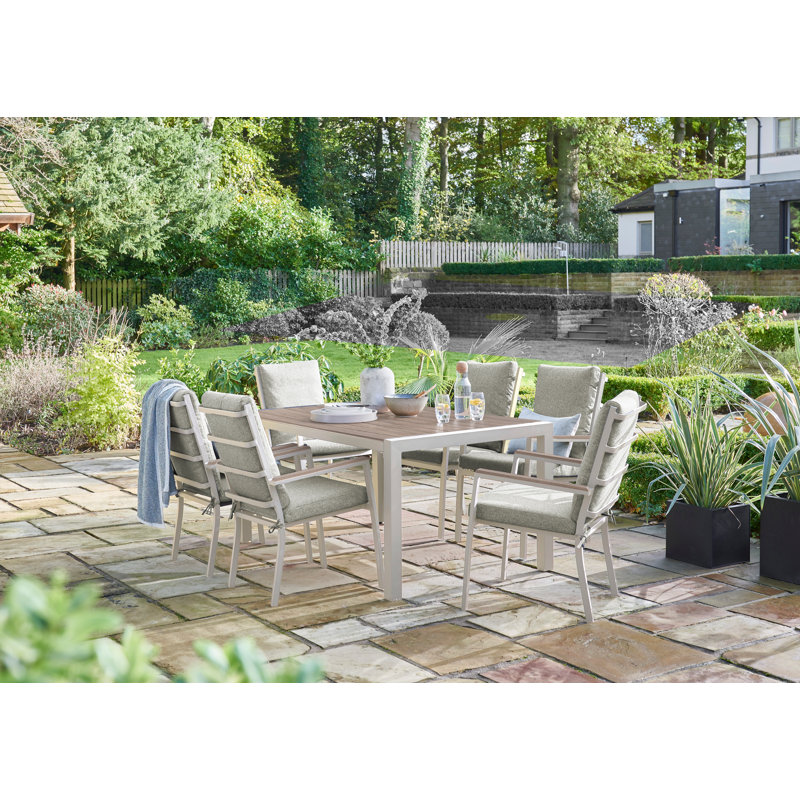 6 - Person Patio Dining Set with Rectangular Table