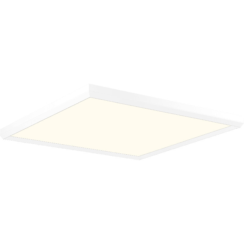 Plafonnier encastré en acrylique Skylight, Blanc mat, H 1,9 po x l 29,5 po x P 29,5 po