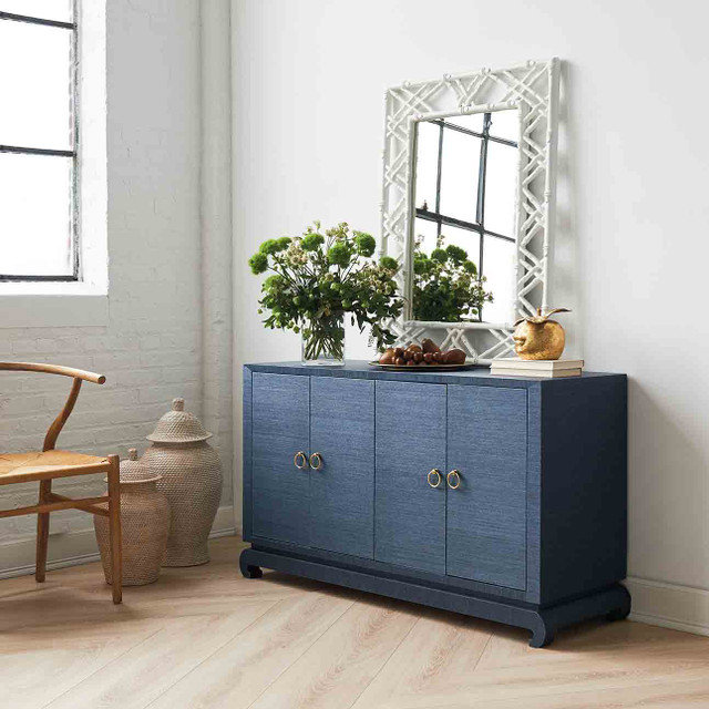 Meredith Sideboard, Navy Blue, 30"H x 53.3"W x 18"D