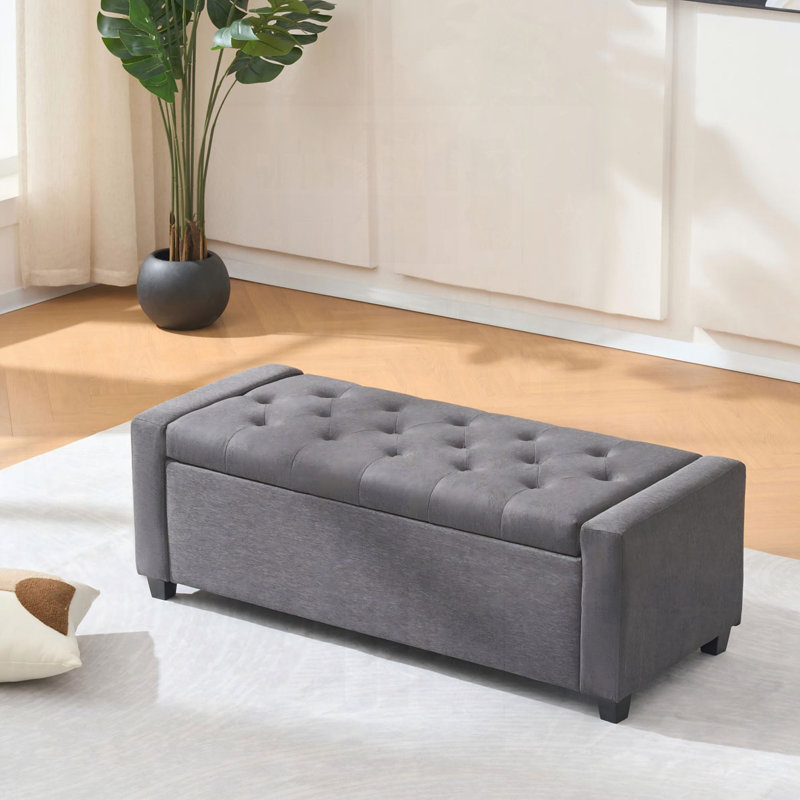 Banc de rangement pour chambre 48 ", Gris