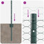 50 cm H x 2500 cm W Steel Border Fencing