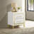 Chesney White 2-Drawer Nightstand Bedside Table
