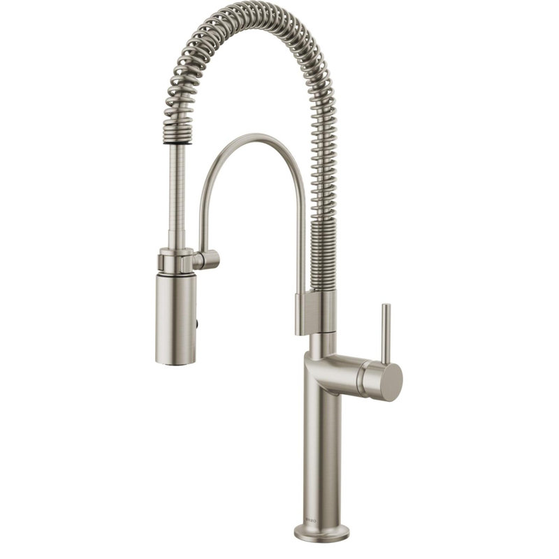 Odin® Semi-Professional Kitchen Faucet, Stainless, Metal Lever Handle