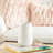 Alette Ribbed Porcelain Ceramic Decorative Vase-1662019773