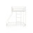 Axente Metal Twin Over Full Bunk Bed With Open Bottom-841361124