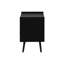 24" High Nightstand With Black Metal Handle, Suitable For Bedroom