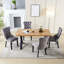Pine Metal Base Dining Table