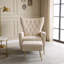 Chaise d'appoint moderne avec repose-pieds