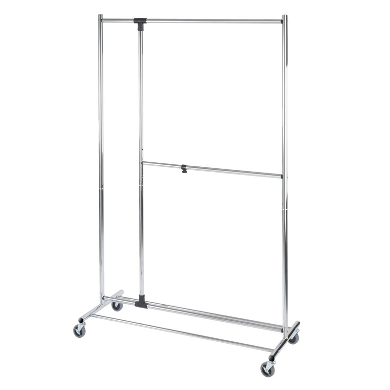 116cm Rolling Clothing Rack