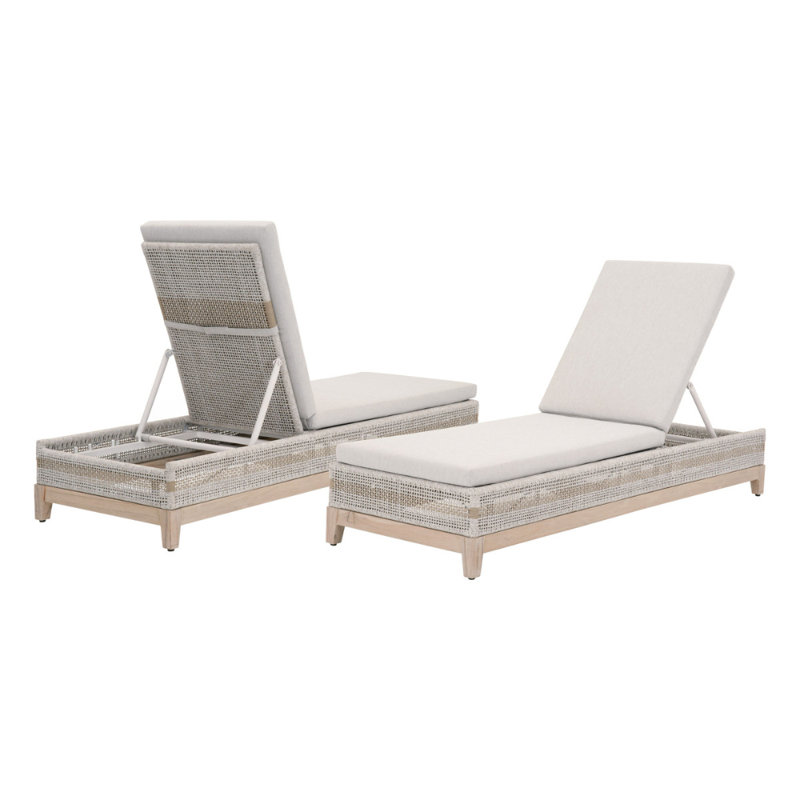 Bowker Outdoor Metal Chaise Lounge , Cushion Included