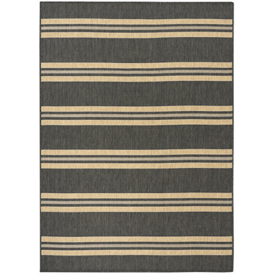 Manderella 5' x 7' Charcoal Modern Rug