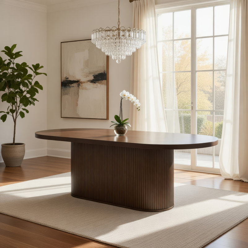 Gamarya Oak Finish Dining Table