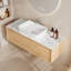 Meuble-lavabo simple 48 po avec comptoir en pierre blanche, meuble-lavabo flottant en bois massif multi-couches avec un tiroir et une armoire-811539850-1061511579