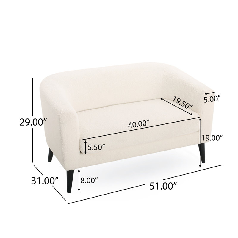 Loveseat, White