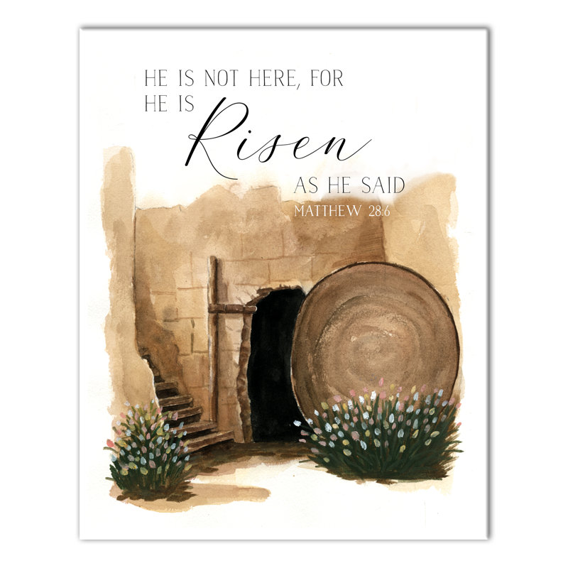 «He Is Risen Tomb», reproduction sur toile