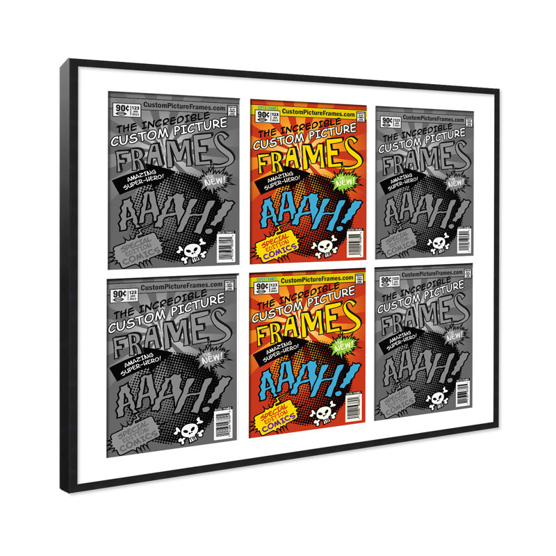 Cadre photo Collage, Noir / blanc, 6,875 po x 10,5 po, 29 po x 26 po