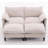 2-Seater Combination Sofa,Convertible Combination Sofa,U-Shaped Sofa with Footstools with Storage-792816012