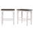 Sunset Trading French Chic  7138 DROP LEAF ISLAND TABLE/ Two 24" Backless Kitchen Counter Stools