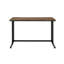 Bureau noir et noyer avec charge - Espace de travail moderne et polyvalent pour écrire dans un bureau élégant