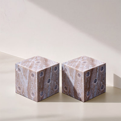 Dice Marble Abstract Figurines & Sculptures