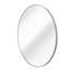Miroir de salle de bain mural 36 po avec cadre en métal argenté - film incassable, installation facile, verre à haute définition pour verre de 4 mm, guide d'installation-684809710