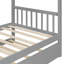Twin Size Wooden House Bed With Twin Size Trundle, Natural-1263980558-1269752793
