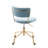 Contemporary Task Chair In Gold Metal-726391257