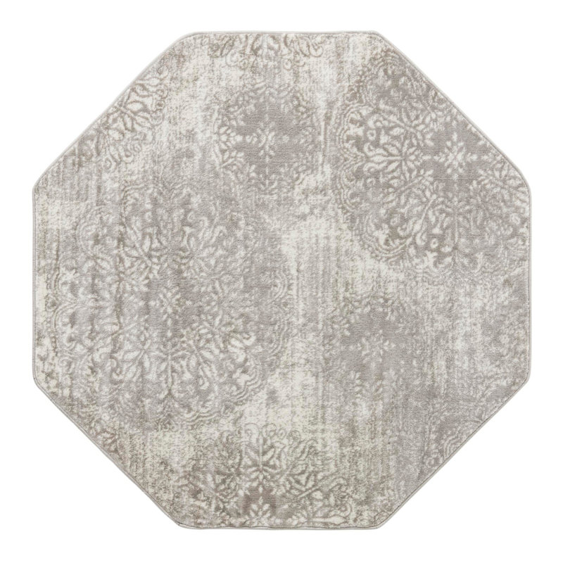Tapis gris clair Brandt Performance, Octogone 6 pi 1 po x 6 pi 1 po, Gris